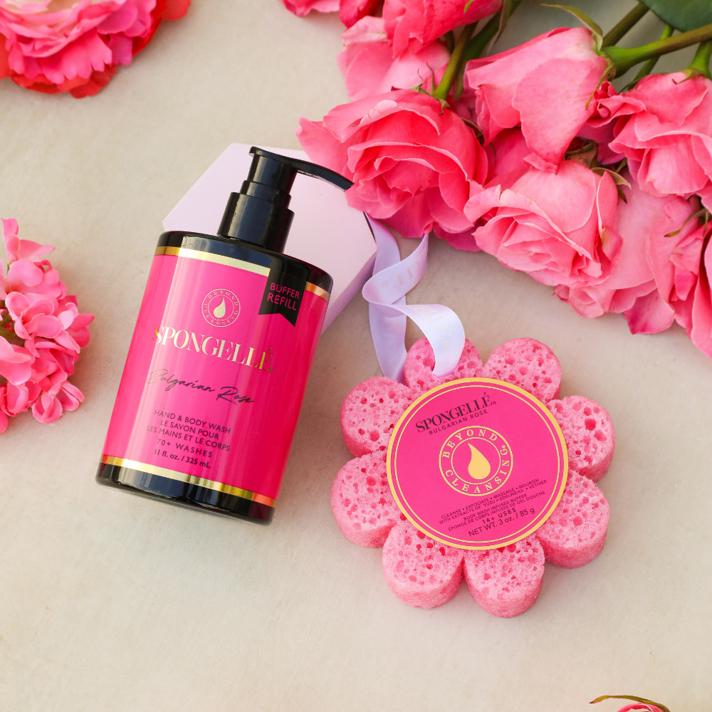 Bulgarian Rose Wild Flower &amp; Body Wash Refill Set from KADOU Boutique