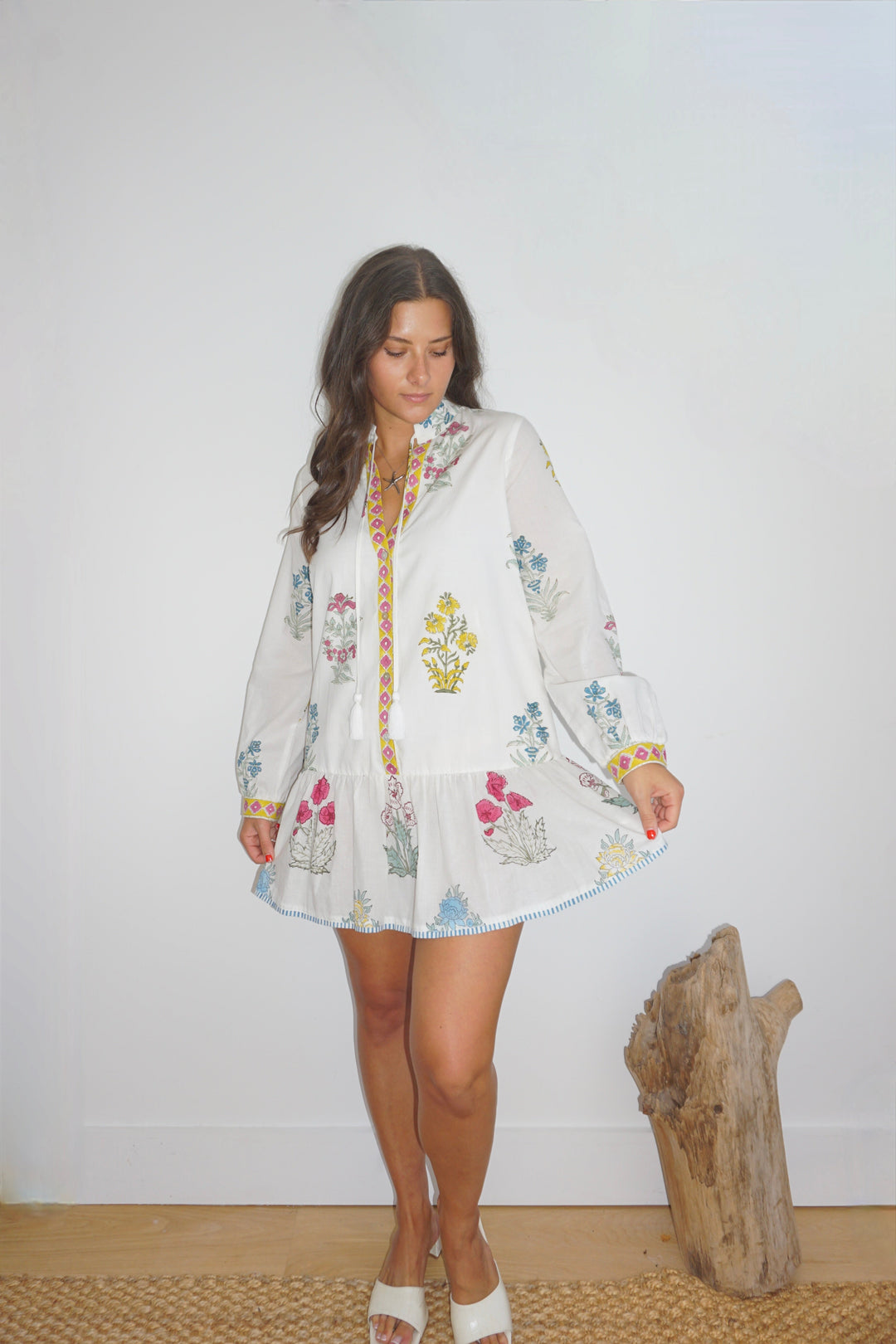Carrie Mixed Print Floral Dress from KADOU Boutique