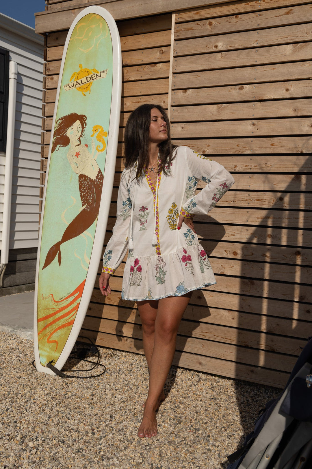 Carrie Mixed Print Floral Dress from KADOU Boutique