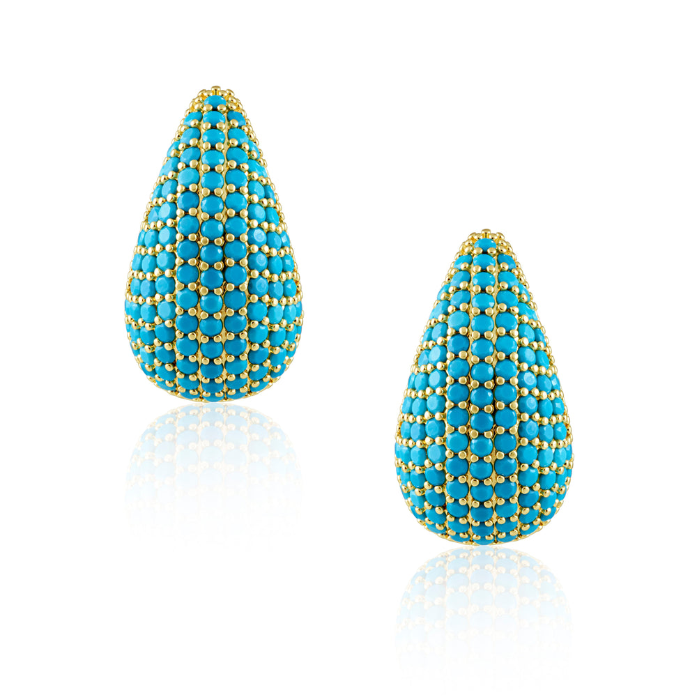 Celine Cz Raindrop Earring from KADOU Boutique