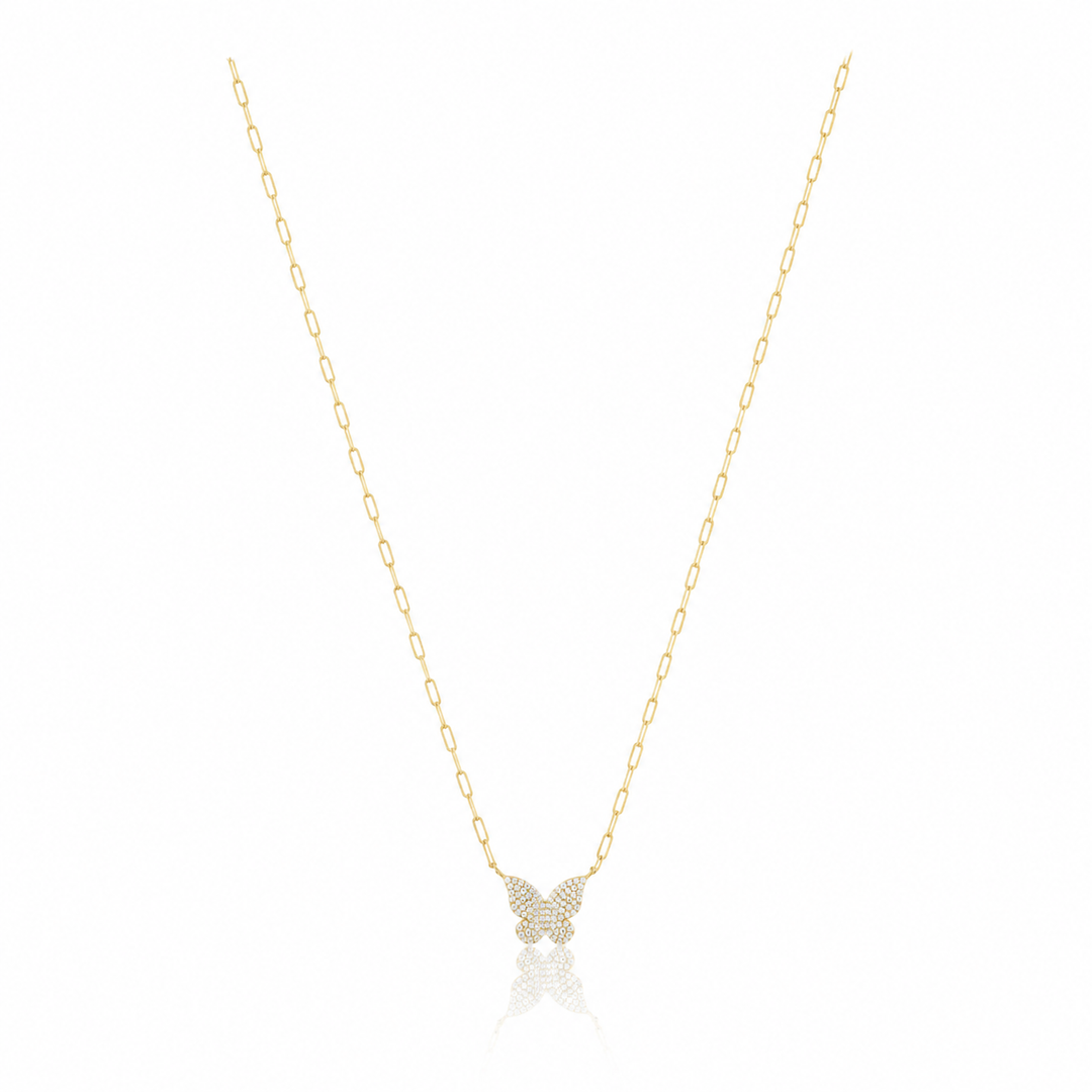 Bree Pave Butterfly Necklace