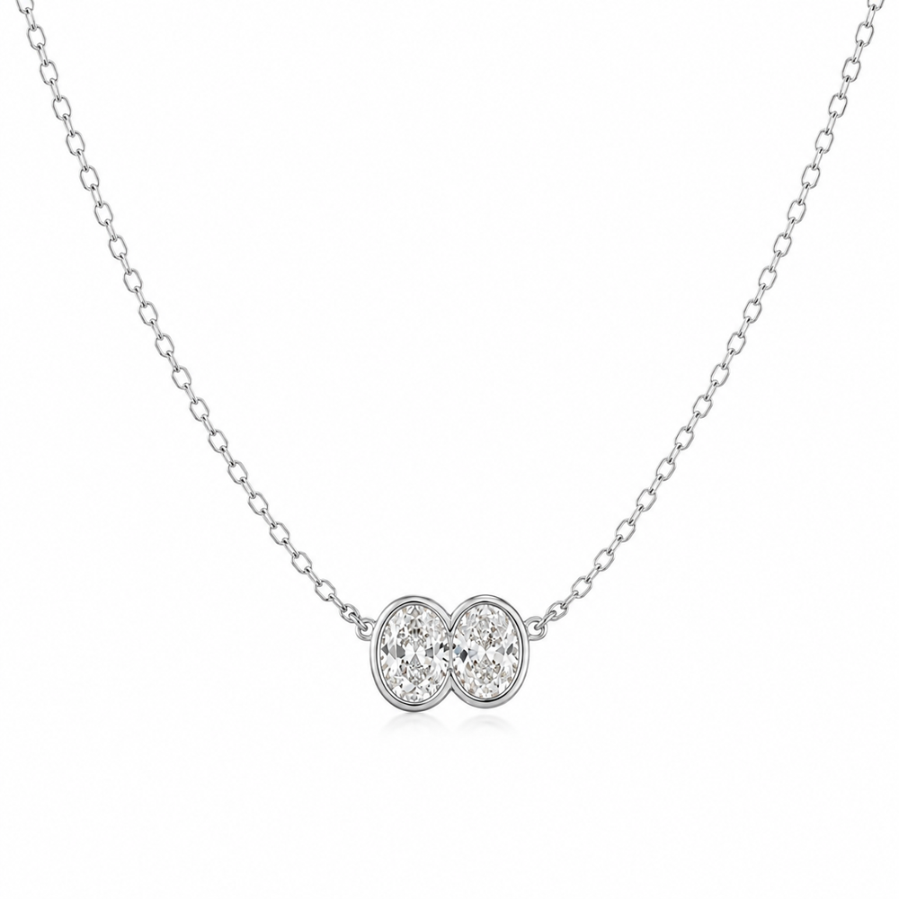 Lumi Bezel Necklace from KADOU Boutique