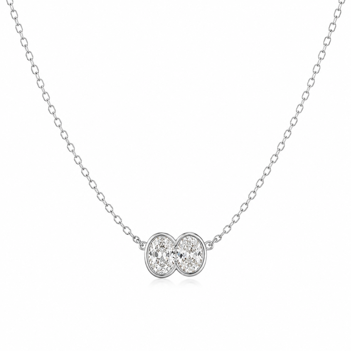 Lumi Bezel Necklace from KADOU Boutique