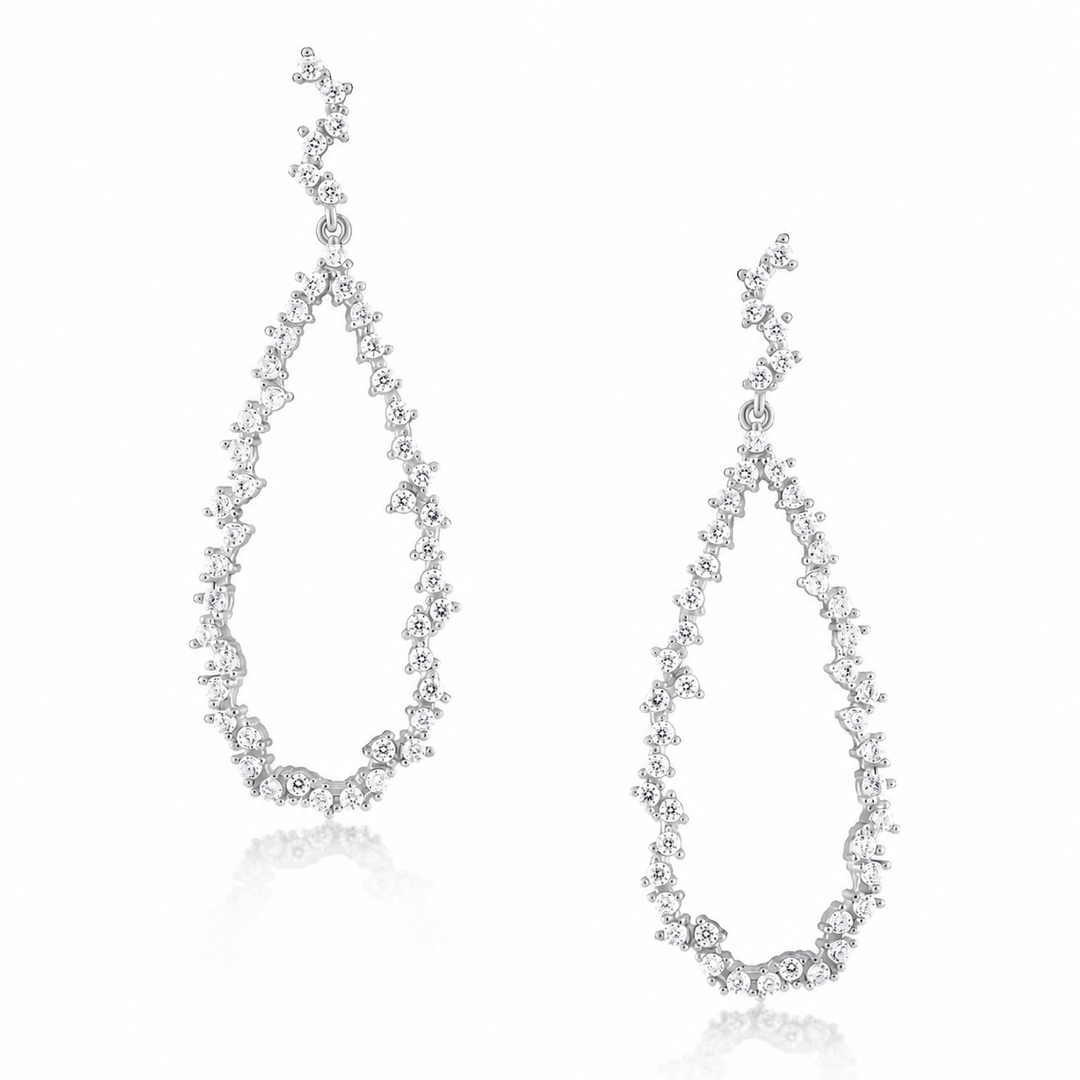 Jennifer Pave Drop Earring from KADOU Boutique