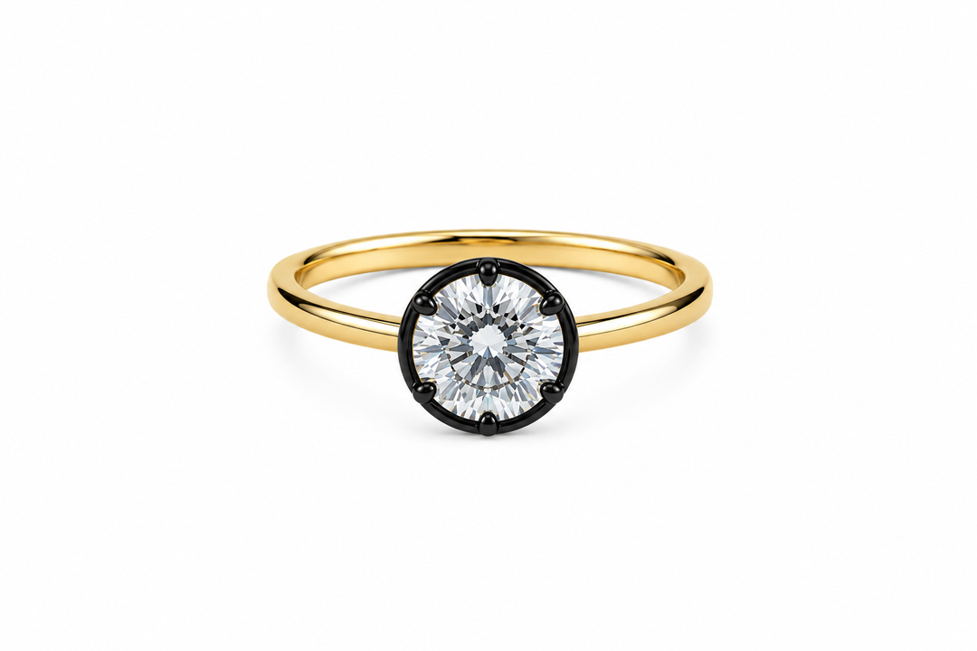 Georgian Bezel Round Cut Ring