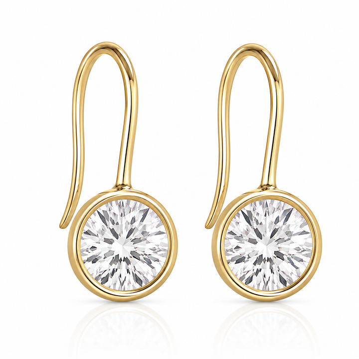 Lyla Bezel Earring from KADOU Boutique