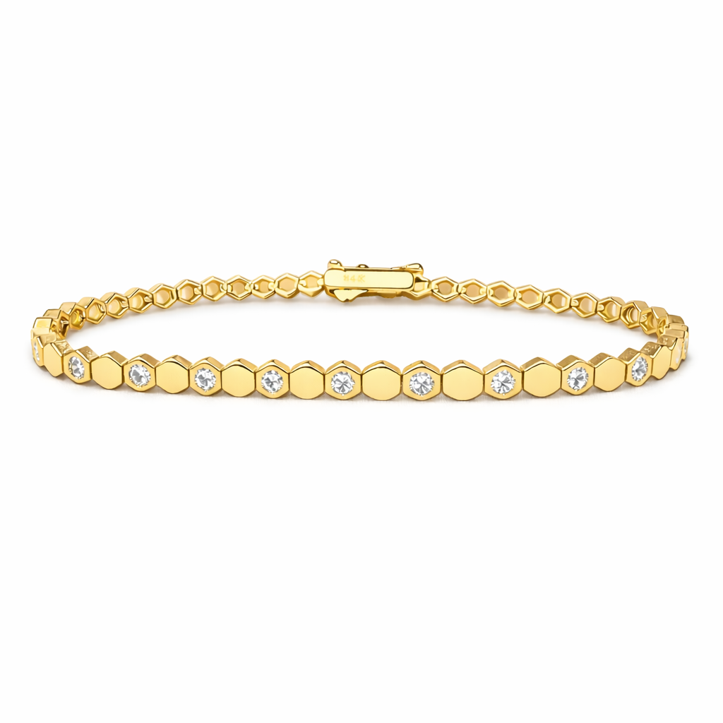 Honeycomb Tennis Bracelet