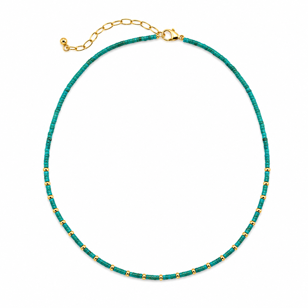 Paloma Turquoise Beaded Necklace