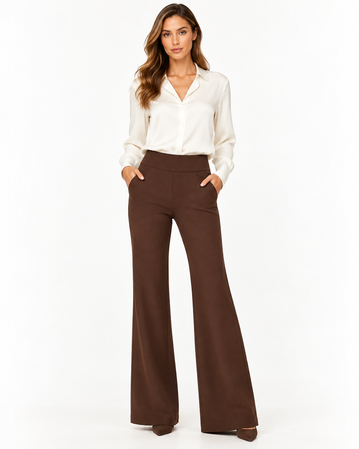 Pull-On Wide Leg Pants