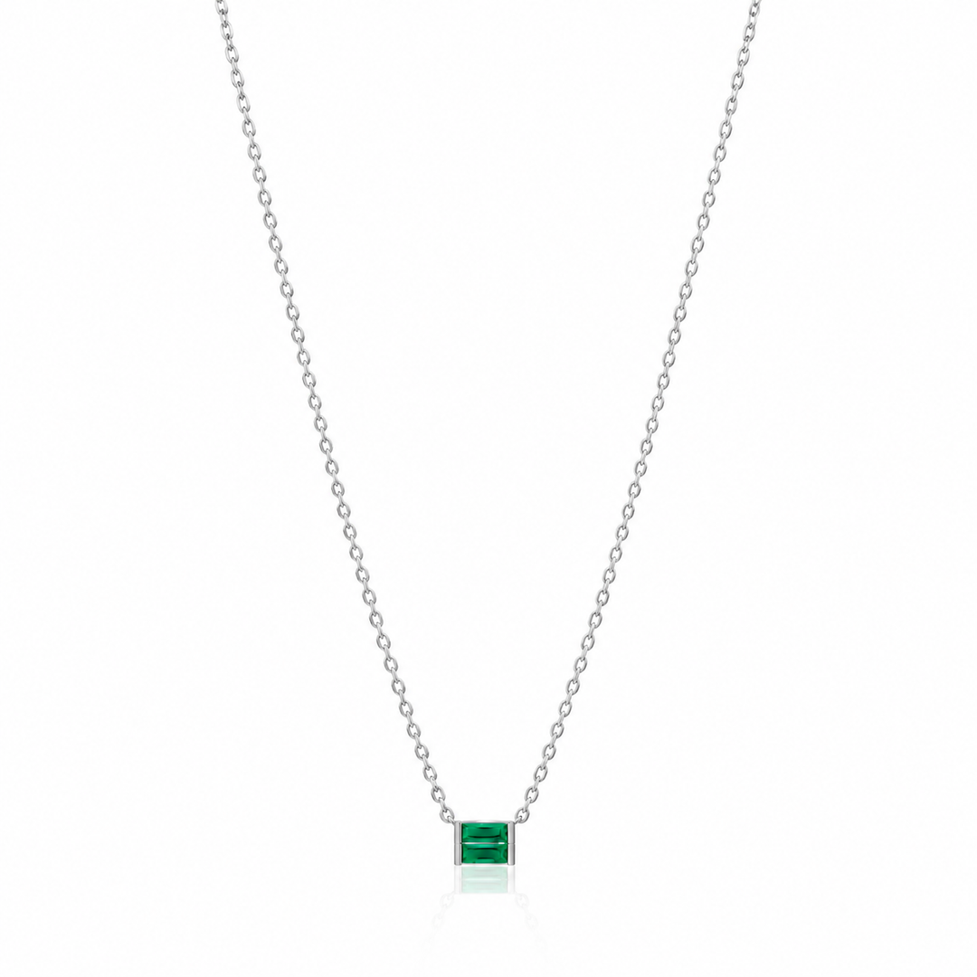 Willow Necklace-Emerald from KADOU Boutique