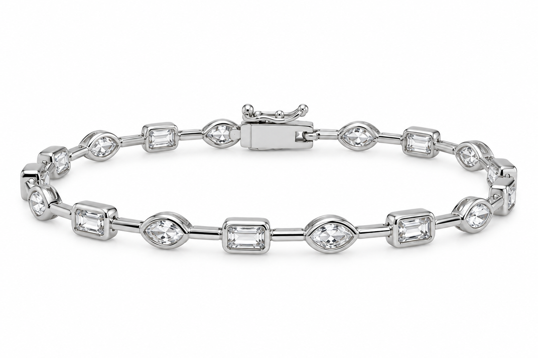 Serena Bezel Tennis Bracelet