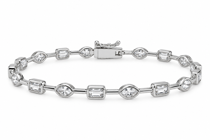 Serena Bezel Tennis Bracelet