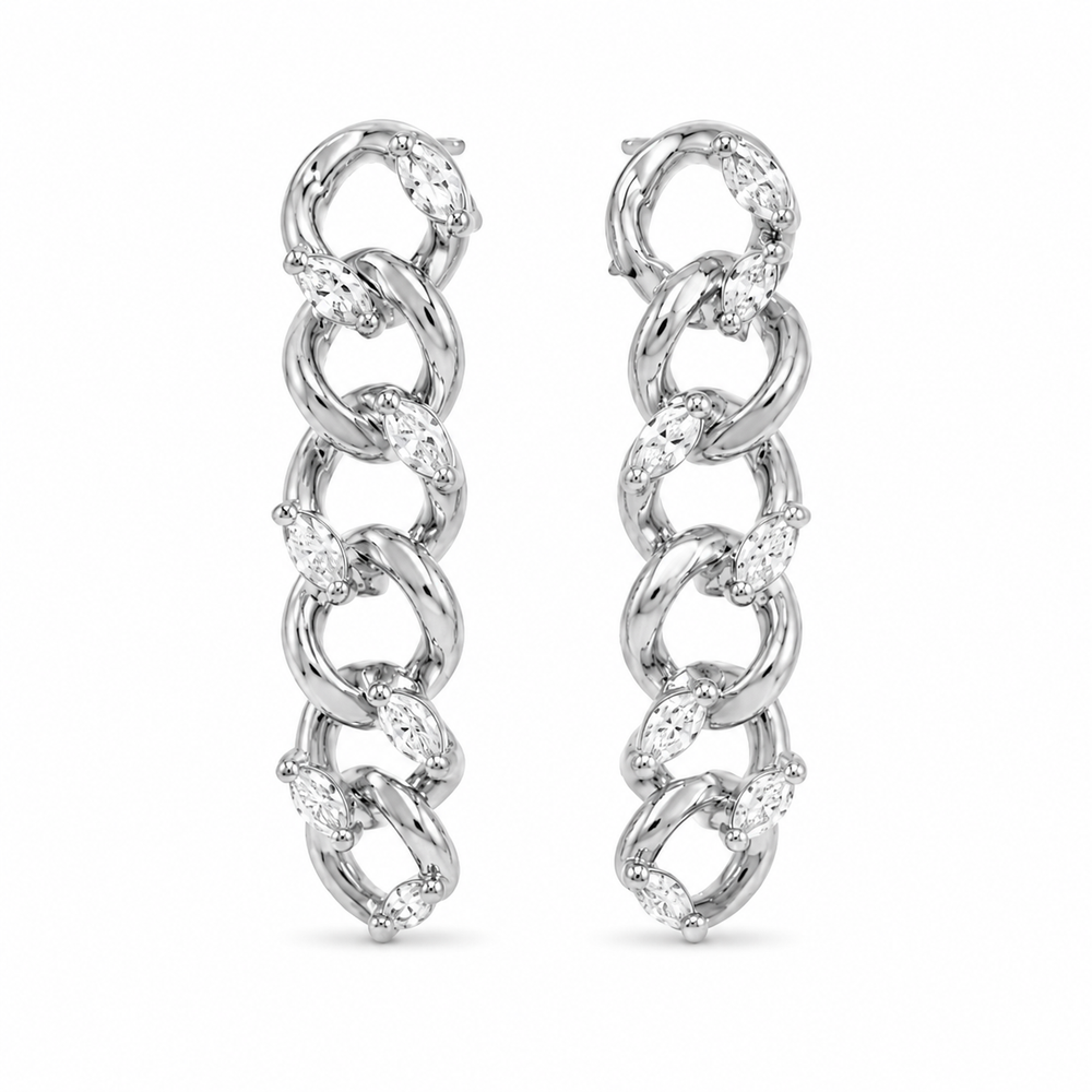 Lucia Chain Link Earrings from KADOU Boutique