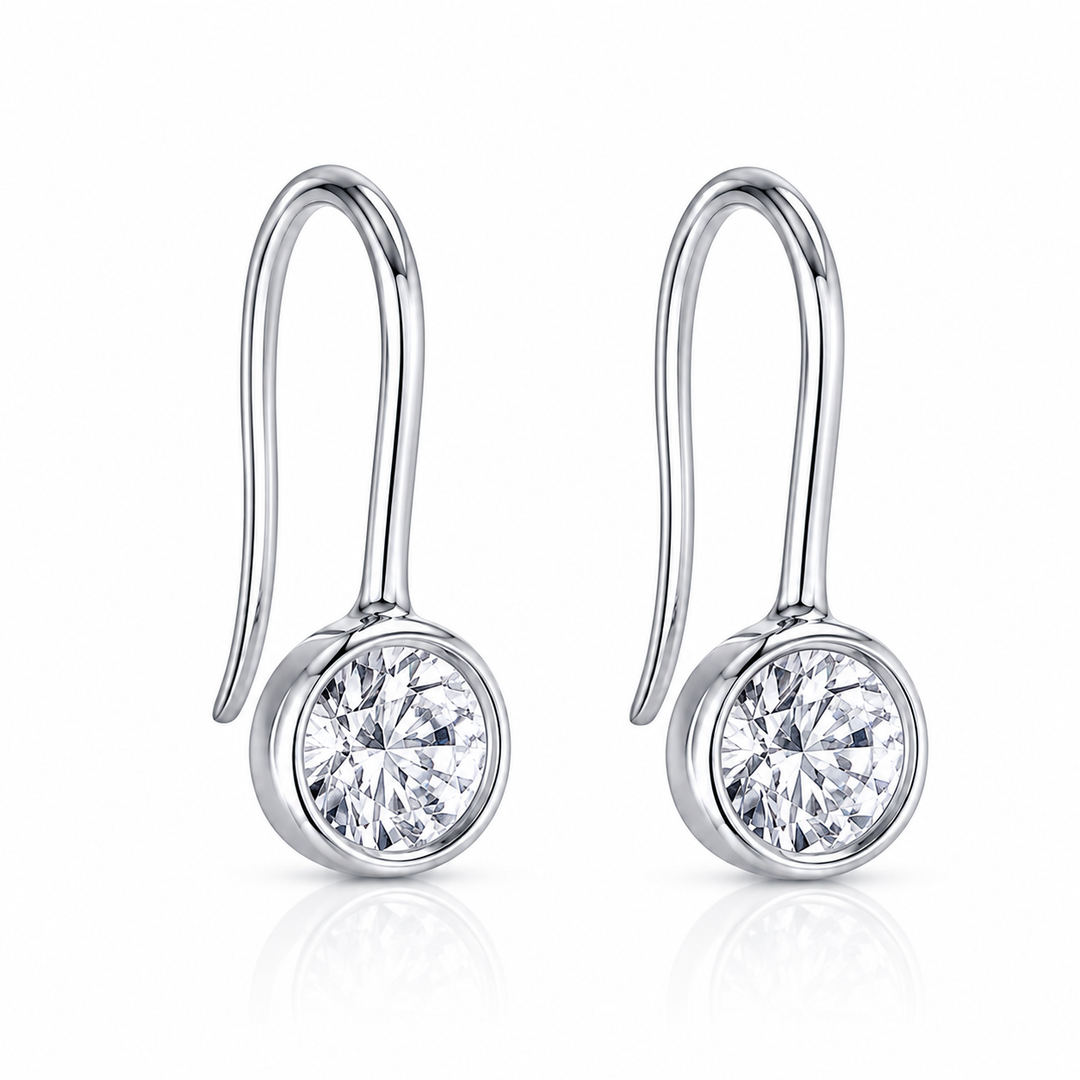 Lyla Bezel Earring from KADOU Boutique