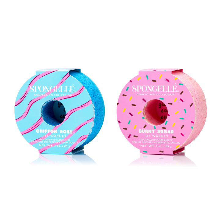 Burnt Sugar &amp; Chiffon Rose Body Buffer Set from KADOU Boutique