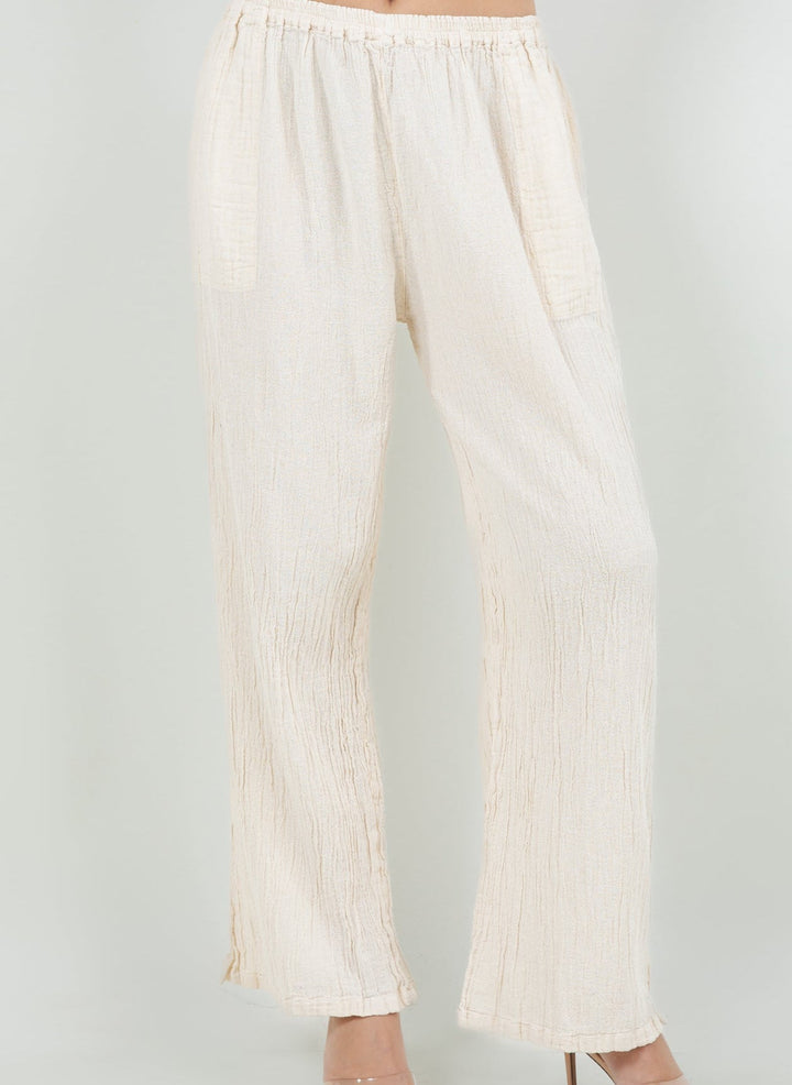 Lisa Cotton Gauze Pants with Pockets from KADOU Boutique