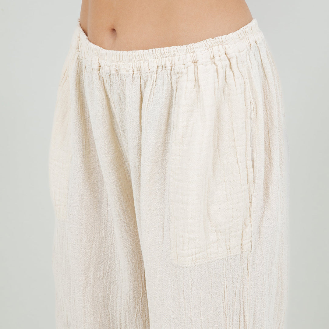 Lisa Cotton Gauze Pants with Pockets from KADOU Boutique