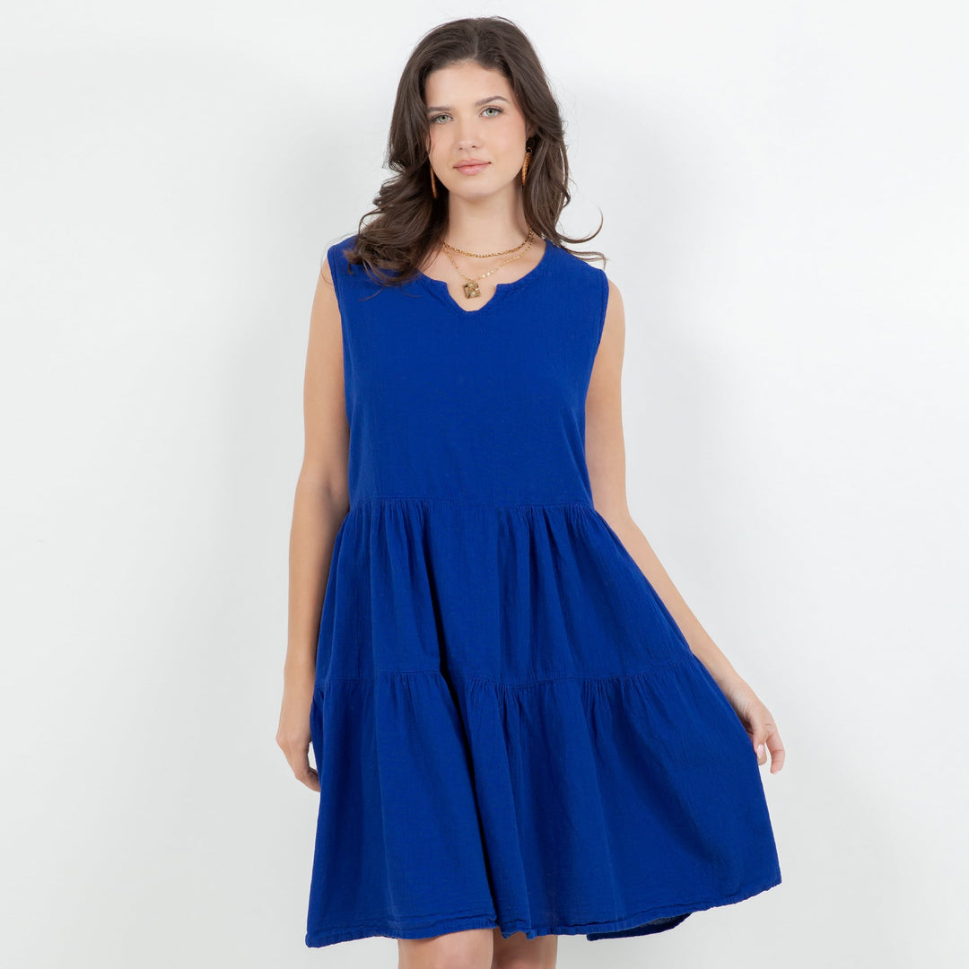 Anjanette Dress - 100% Cotton Gauze from KADOU Boutique