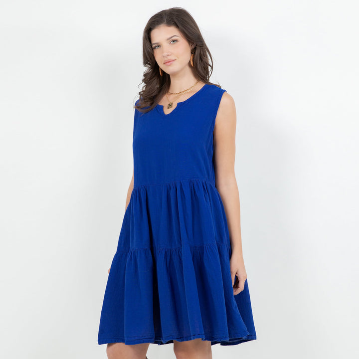 Anjanette Dress - 100% Cotton Gauze from KADOU Boutique