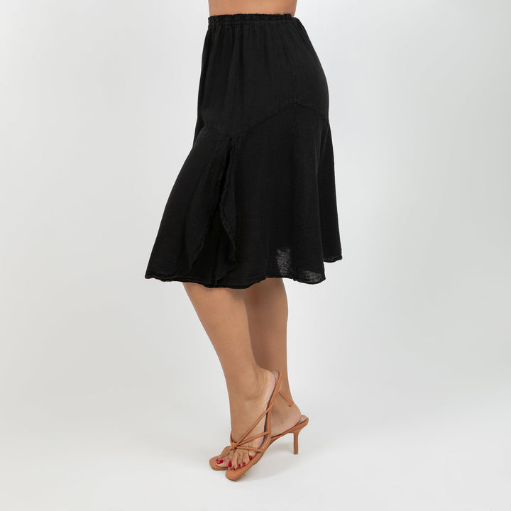 New Hannah - Lovely Knee Length Skirt 100% Cotton Gauze from KADOU Boutique