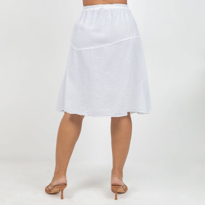 New Hannah - Lovely Knee Length Skirt 100% Cotton Gauze from KADOU Boutique
