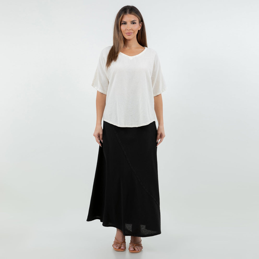 Ally - Your "go To" Resort Style Skirt 100% Cotton Gauze from KADOU Boutique