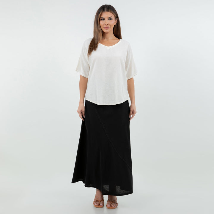 Ally - Your "go To" Resort Style Skirt 100% Cotton Gauze from KADOU Boutique