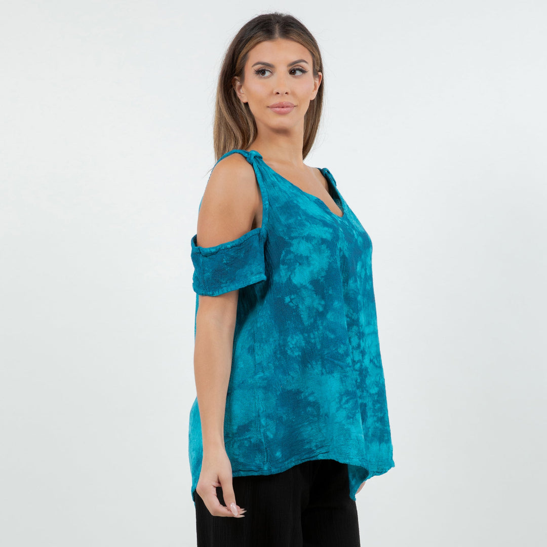 Mylie Cold Shoulder Top 100% Cotton Gauze from KADOU Boutique