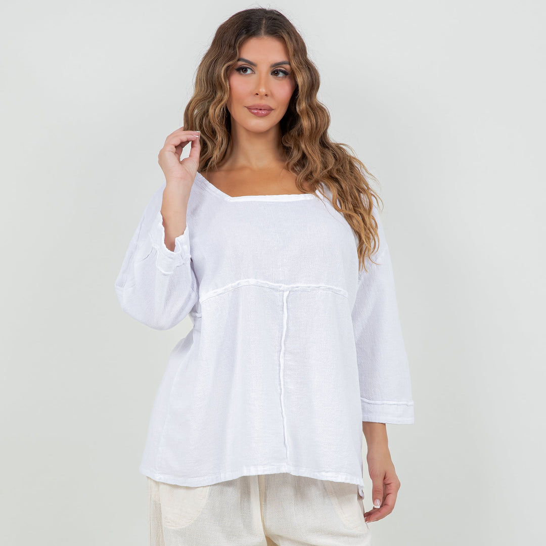 Elena Top 100% Cotton Gauze from KADOU Boutique
