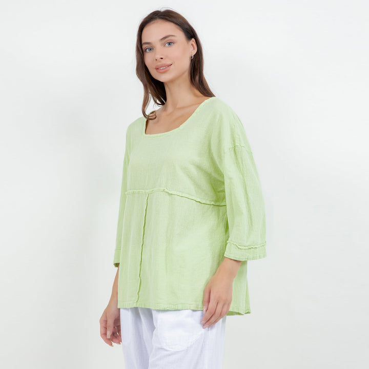 Elena Top 100% Cotton Gauze from KADOU Boutique