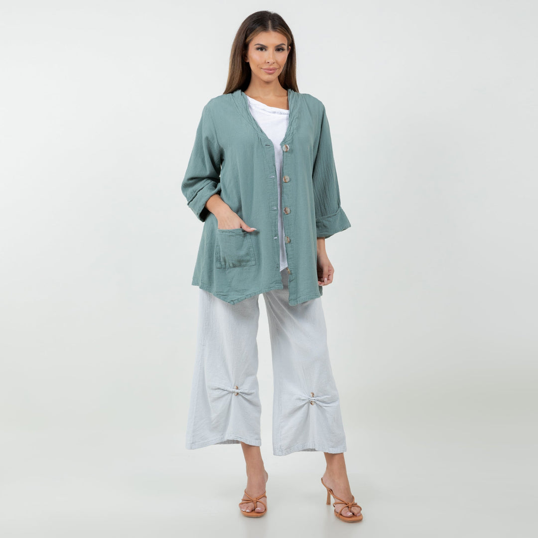 Tammy- Jacket/top for Every Occasion 100% Cotton Gauze from KADOU Boutique