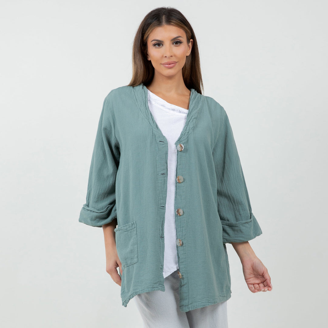 Tammy- Jacket/top for Every Occasion 100% Cotton Gauze from KADOU Boutique