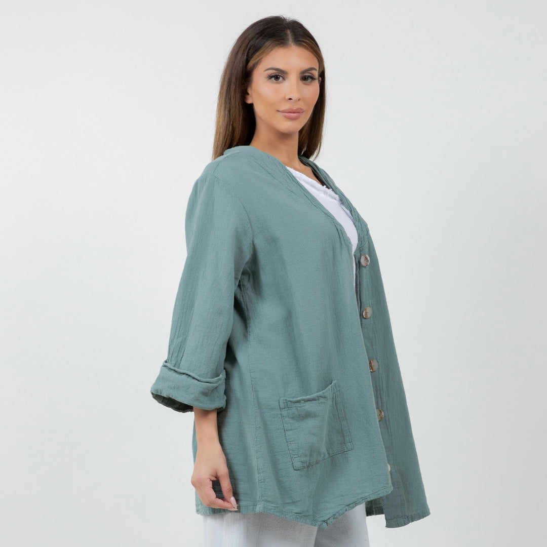 Tammy- Jacket/top for Every Occasion 100% Cotton Gauze from KADOU Boutique