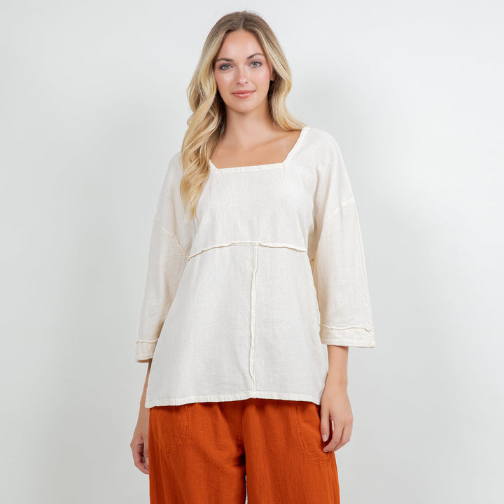 Elena Top 100% Cotton Gauze from KADOU Boutique