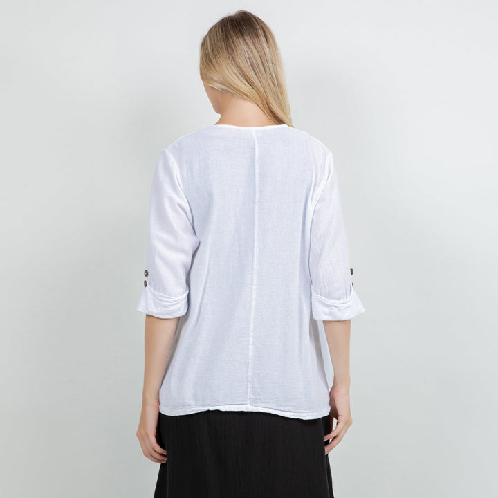 Jeanne Bolero Resort Wear Jacket 100% Cotton Gauze