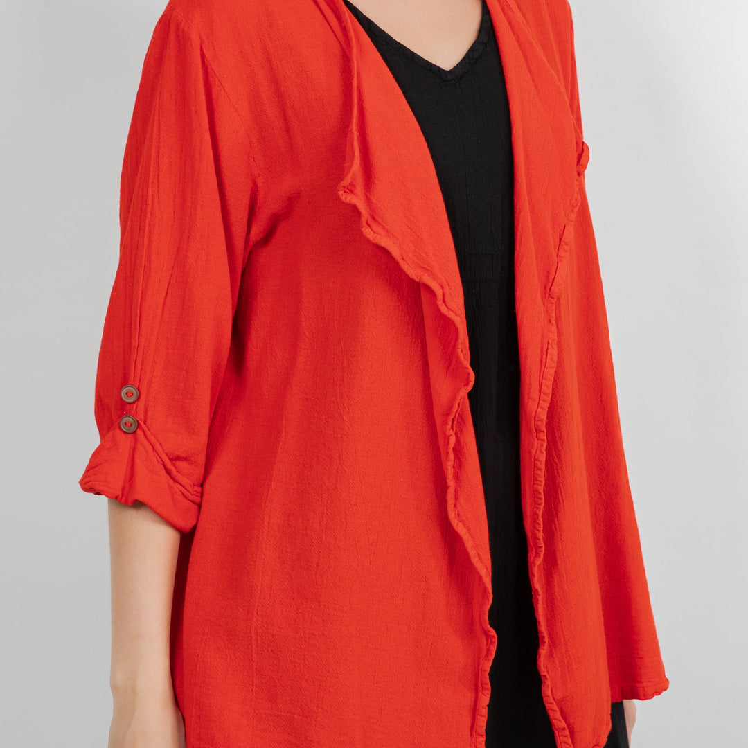 Jeanne Bolero Resort Wear Jacket 100% Cotton Gauze
