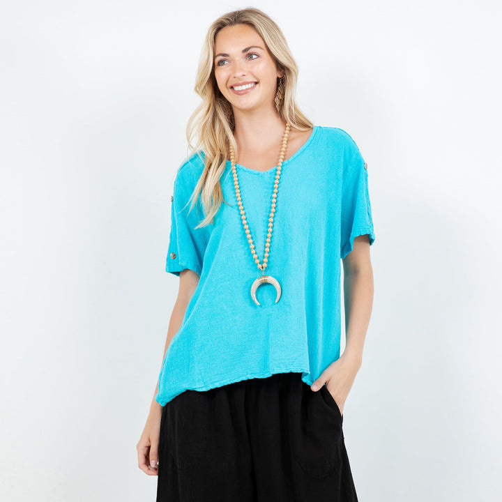 Shirley Top 100% Cotton Gauze from KADOU Boutique