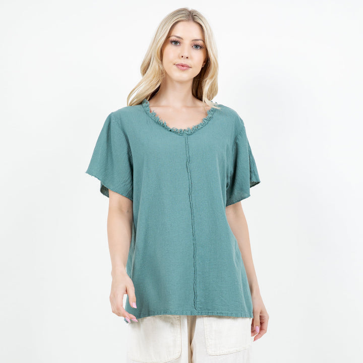 Jan Top -100% Cotton Gauze from KADOU Boutique