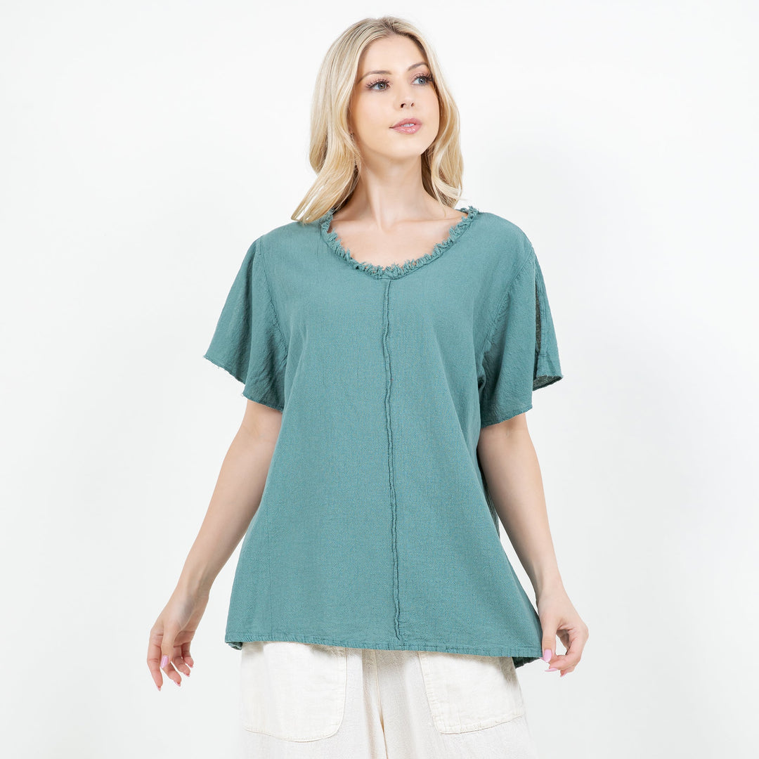Jan Top -100% Cotton Gauze from KADOU Boutique