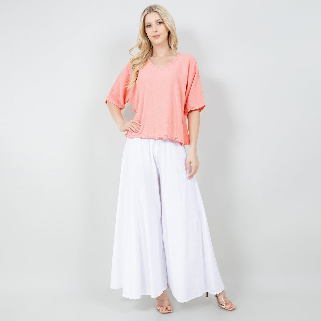 Blanche Pants - 100% Cotton Gauze from KADOU Boutique