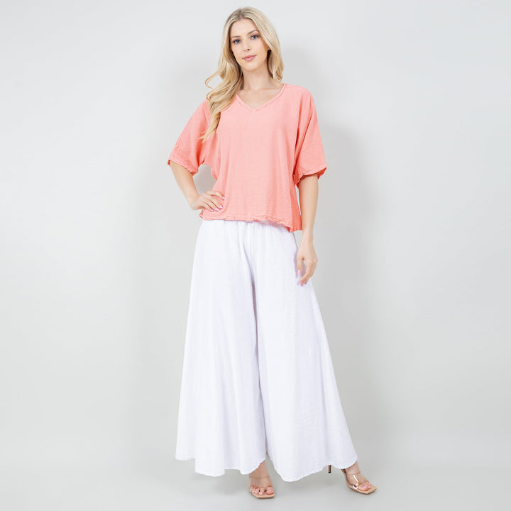 Blanche Pants - 100% Cotton Gauze from KADOU Boutique