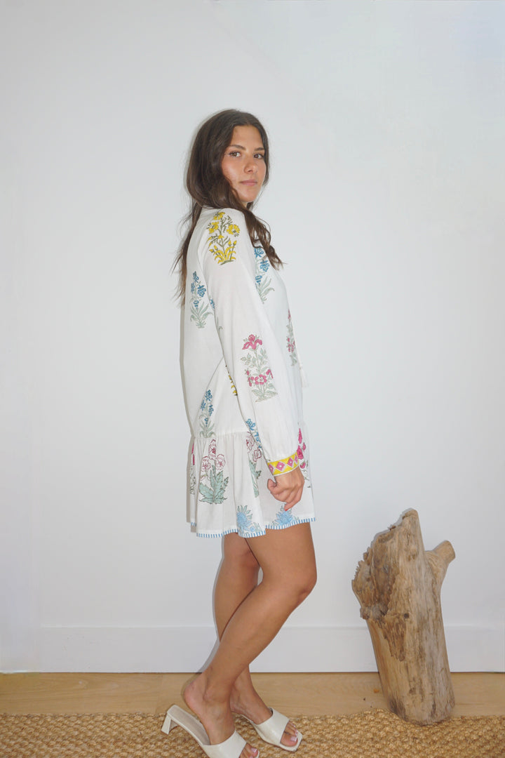 Carrie Dress in Mixed Print Floral