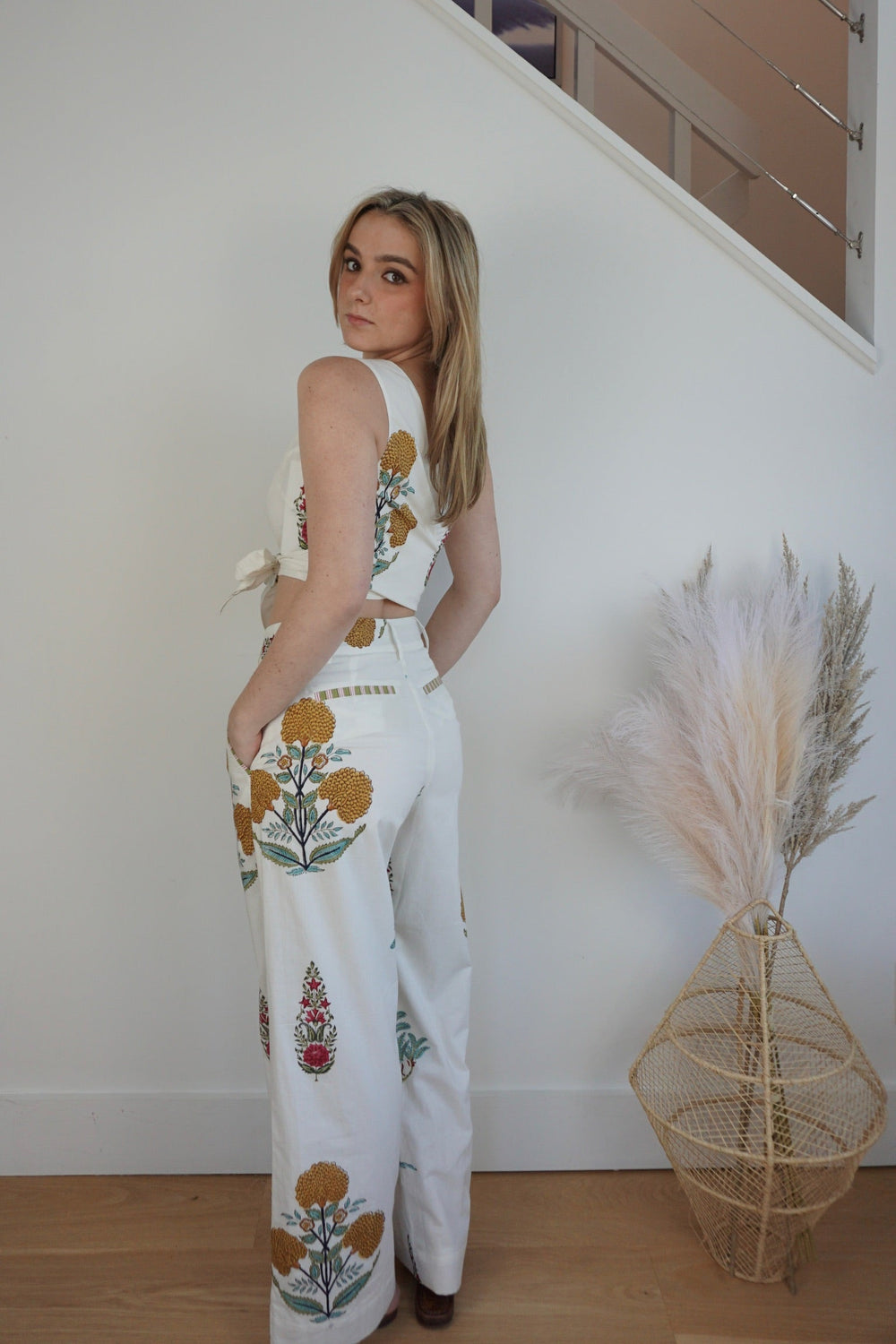 Romy Wrap Top - Kabir Floral from KADOU Boutique