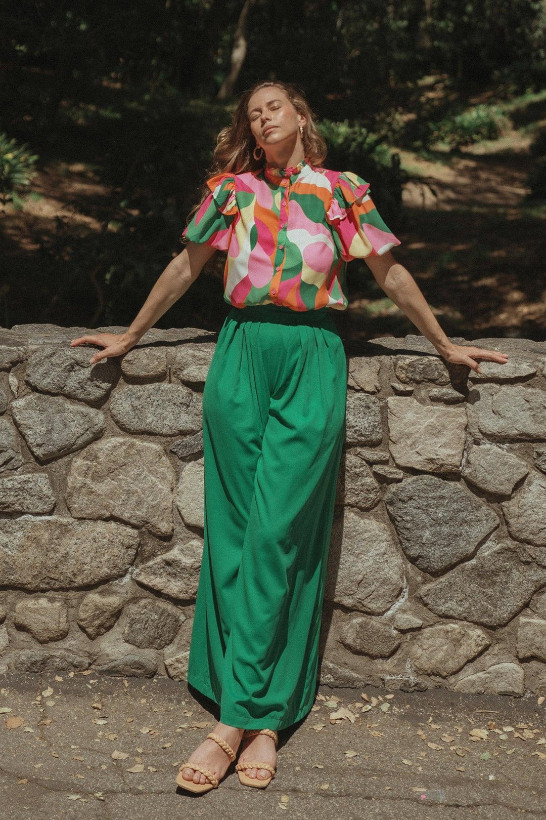 At the Wishing Well Woven Pants from KADOU Boutique