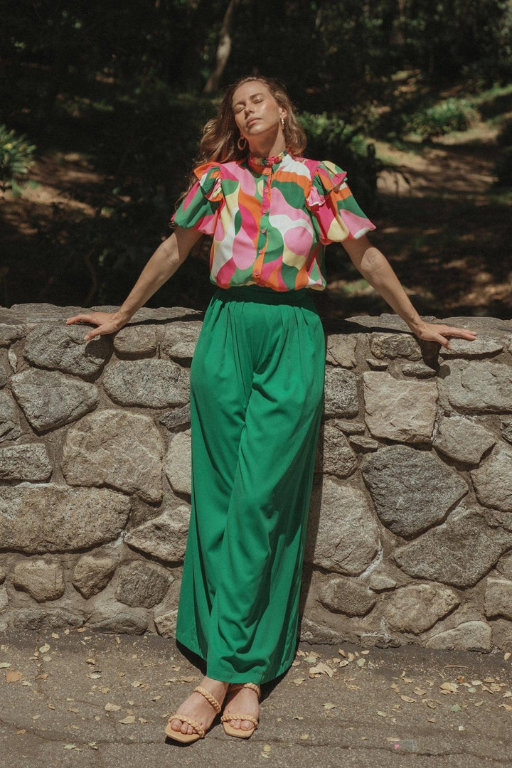 At the Wishing Well Woven Pants from KADOU Boutique