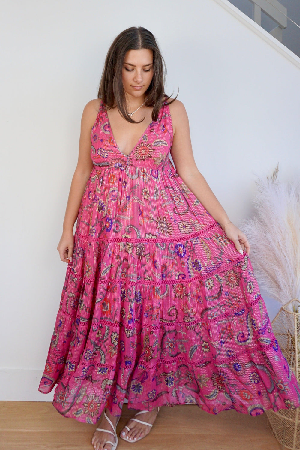 Vera Maxi Dress - Jaya Pink from KADOU Boutique
