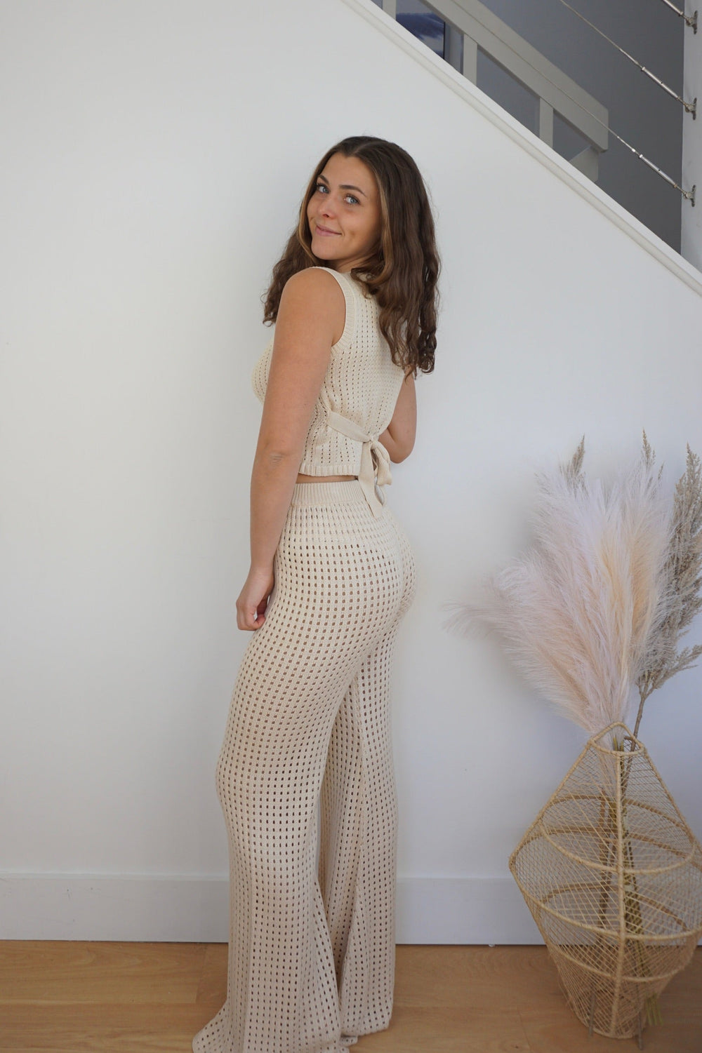Fable Knit Pant - Ecru from KADOU Boutique