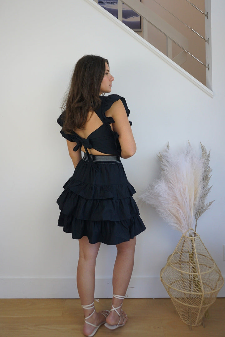 Penny Tier Dress - Black