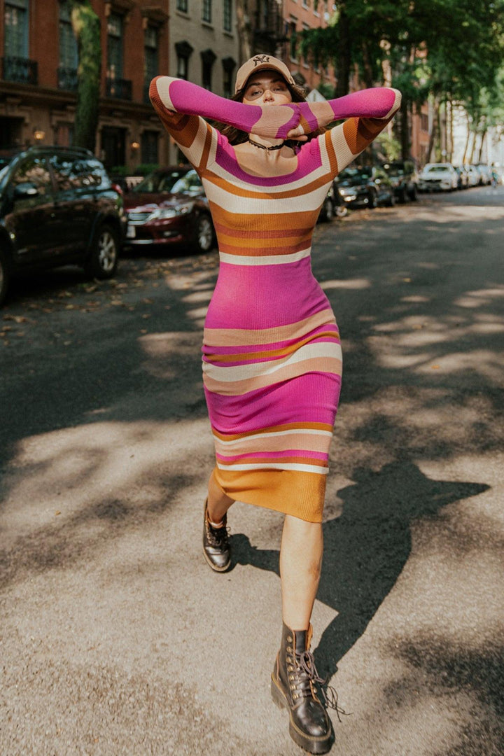 Evening of Elegance Sweater Midi Dress from KADOU Boutique