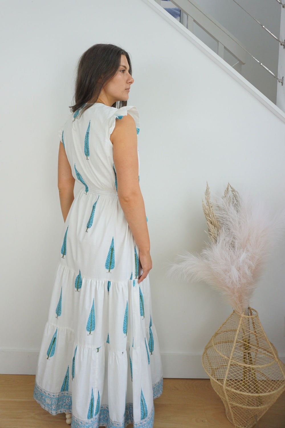 Capri Maxi Dress - Blue Tree from KADOU Boutique
